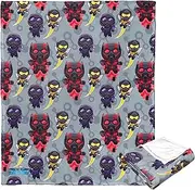 Northwest Ant-Man and Wasp Silk Touch Throw Blanket, 50" x 60", Chibi Team