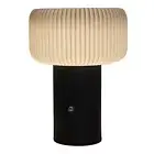 Mushroom Table Lamp with Touch Bedside Lamp for Bed Desk (black rechargeable) Ho