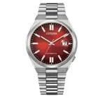 Citizen Tsuyosa Automatic 40mm Silver Burgundy Stainless Steel Watch NJ0150-56W