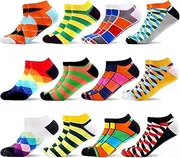 [WeciBor] Men's Dress Cool Colorful Fancy Novelty Funny Casual Combed Cotton Crew Socks