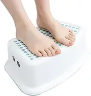 Squatting Toilet Stool - Non-Slip Bathroom Step Stool, Bathroom Squatting Posture Poop Stool with Anti-Slip Feet, Bathroom Toilet Stool, Potty Step Stool for Bathroom, Easy to Storage