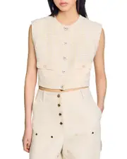 Sandro Decorative Tweed Jacket
