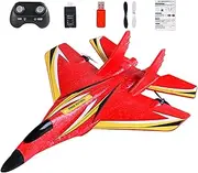 RC Planes for Kids | LED Light RC Plane Kit - Early Learning RC Aircraft Toy, 2.4Ghz Outdoor Flying Toy for Kids Boys Girls Beginner