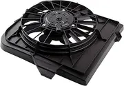YMAUGP 620-018 Driver Side Engine Cooling Fan Assembly 2001-2005 for Dodge Caravan Grand Caravan or Town & Country, 2001 2002 2003 for Chrysler Voyager