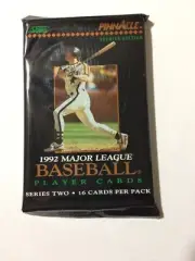 1992 Score Pinnacle Series 2 Premier Edition Baseball Cards One Unopened Pack