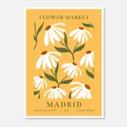 Galrie Charming Floral Art Print from Flower Market Madrid Botanical Archive No.5, Poster Only, 70 x 100cm (28 x 40inch)
