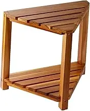 Abbraccia Corner Shower Stool Bath Chair Water Resistant Decorative Bench Bathroom Seat for Outdoor Home Shaving Living Room Entrance