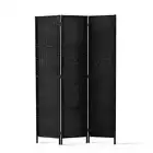 Artiss 3 Panel Room Divider Screen Partition Privacy Fold Stand Woven Black