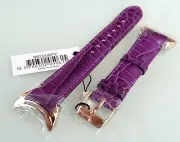 Pandora Imagine Watch Purple Leather Band + IPG (Gold) Stainless Steel Buckle