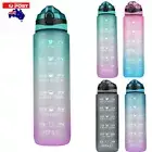 1xSport BPA Free 1L Water Bottle Motivational Drink Flask With Time Markings GPB