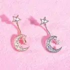 Navel Belly Button Rings Bar Crystal Moon Star Dangle Body Piercing JewelryATDI