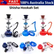 28cm Glass Hookah with Elegant Design Shisha Water Pipe Set Perfect for Parties