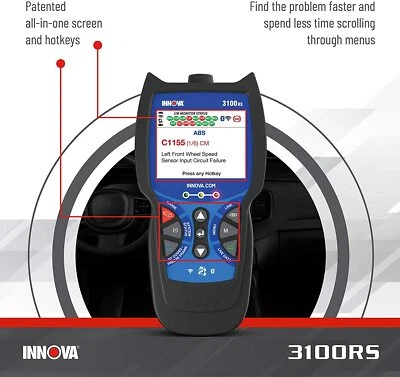INNOVA 3100RS SCANNER DIAGNOSTIC SCAN TOOL CODE READER OBD2 CAN ABS SRS SMOG