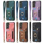Strap Ring Card Slot Cover Case For A03 A02 A41 A72 A70 M62 S24 A15 A25
