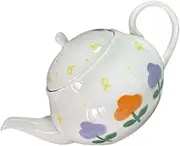 LIFKOME Hand Painted Ceramic Teapot Set for Home Elegant Kung Fu Tea Maker with Smooth Surface and Comfortable Grip for Housewarming and Afternoon Tea Gatherings