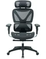 [OOS Living] Lucia Fully Adjustable High Back Manager Chair With Removable Headrest Black