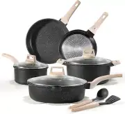 Pots & Pans Set, Non Stick, Cookware Sets, Induction, Granite, Cooking Tools