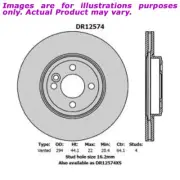 New PROTEX Brake Rotor - Front For MINI CLUBMAN R55 R55 1.6L DR12574 (for: Mini)