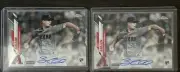 2 Count Lot 2020 Topps Chrome Zac Gallen Rookie Autograph Auto RC Diamondbacks
