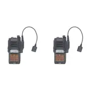 2X Adapter Cable for UV-9R Plus UV-XR to 2 Pin UV-82 UV-S9 Walkie Talkie4205
