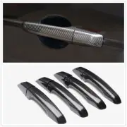 Carbon Fiber Car Handle Cover Kit W/o Smart Key Hole For Rover Sport 2014-2018