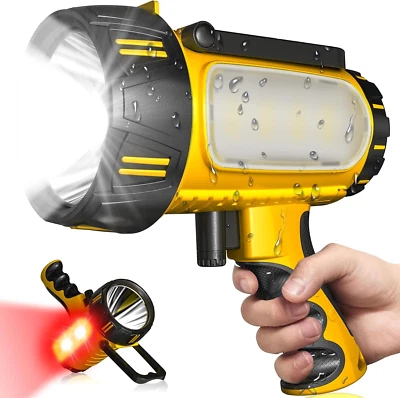 Foco recargable 2000,000 LM,linterna LED portátil,48 hrs de duración,con trípode