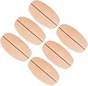 Generic 6Pcs Non Slip Silicone Shoulder Pads for Women Invisible Adhesive Shoulder Enhancer Cushions Decompression Strap Pads Skin Tone for