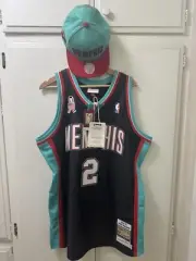 Memphis Grizzlies Jason Williams Mitchell & Ness 2001/02 Authentic Jersey W/Hat