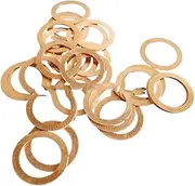 Flat Washer.Copper Flat Washer M5 Seal Gasket Inner Diameter 5mm Sealing Ring Thin Sheet T3 Red Copper Washer, Firmly and Durable (Inner Diameter : 5x10x2 (20pcs)) (Size : 5x10x2.5 (20pcs))