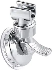 Shower Head Holder Adjustable Shower Wall Holder Bracket Removable Suction Cup Shower Head Holder No Drilling for Home Hotel Bathroom