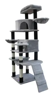 YES4PETS 161 cm Cat Scratching Post Tree Scratcher Pole-Little Greyey