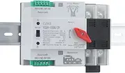 YCQ4-100R/2P Single Phase Din Rail ATS 220V Dual Power Automatic Transfer Electrical Selector Switches Uninterrupted (Color : YCQ4-100R/2P, Size : 100A)