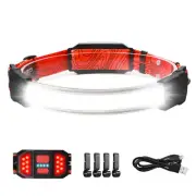 LED Rechargeable Headlamp, 1000lumens 230° Widebeam Headlight, USB Rechargeab...