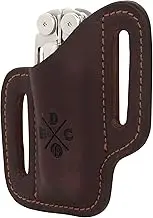 Multitool Sheath, Leather Case Pouch for Belts - Compatible with Full Size Leatherman, Gerber, SOG and Similar Sized Multitools - Canted, Easy Slide