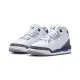 【NIKE 耐吉】Air Jordan 3 Retro 白灰午夜藍 爆裂紋 GS AJ3 大童鞋 女鞋 運動休閒鞋 DM0967-140