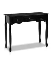 [Artiss] Hallway Console Table Hall 3 Drawers in Black