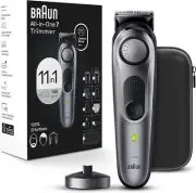 Braun All-in-One Style Kit Series 7 7420, 11-in-1 Trimmer for Men Beard Trimmer
