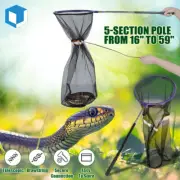 Telescopic Snake Catcher Net Adjustable Reptile Grabber Tools for Safe Handling