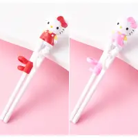 在飛比找momo購物網優惠-【TDL】凱蒂貓HELLO KITTY兒童學習筷練習筷筷子環