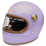 EVO 891 丁香紫 經典車縫復古樂高全罩 安全帽 樂高帽 復古帽
