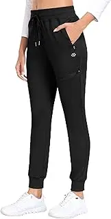 [MoFiz] Women's Fleece Lined Hiking Pants Water Resistant High Waisted Thermal Joggers Winter Running Sweatpants Zip Pockets