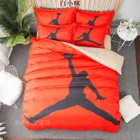 在飛比找蝦皮購物優惠-現貨 卡通床包個性男生被套床單四件套湖人公牛NBA籃球隊衣科