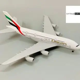帶比例輪的模型 AIRBUS A380 飛機 (1:400)