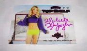 2014 Benchwarmer MICHELLE McLAUGHLIN Hockey #19 TOP SHELF Pink Auto/25 PLAYBOY