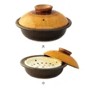 Healthy steamer Donburi small 1100ml Hase-En earthenware pot steame From Japan