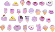 ERINGOGO 2sets DIY Phone Case Charm Mini Food Ornament Kawaii Nail Charms Resin Material Phone Shell Ornaments 30pcs*2