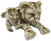 Hansa Lion 90cm Lion Cub 55cm Laying Plush Large Sized Soft Toy