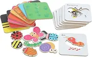 LOPUNER 1 Set Educational Puzzle Cards Cognitive Development for Puzzles for Enhancing Memory and Recognition Fun Animal and Dinosaur Matching Game