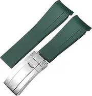 [TIOYW] Rubber Silicone Watchband 20mm 21mm For Rolex submariner daytona DEEPSEA Oysterflex rolex-Strap Watches Band GMT bracelet watch