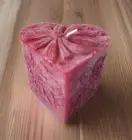 Big Dipper Wax Works Heart Pillar 100% Pure Bee Wax Candle
